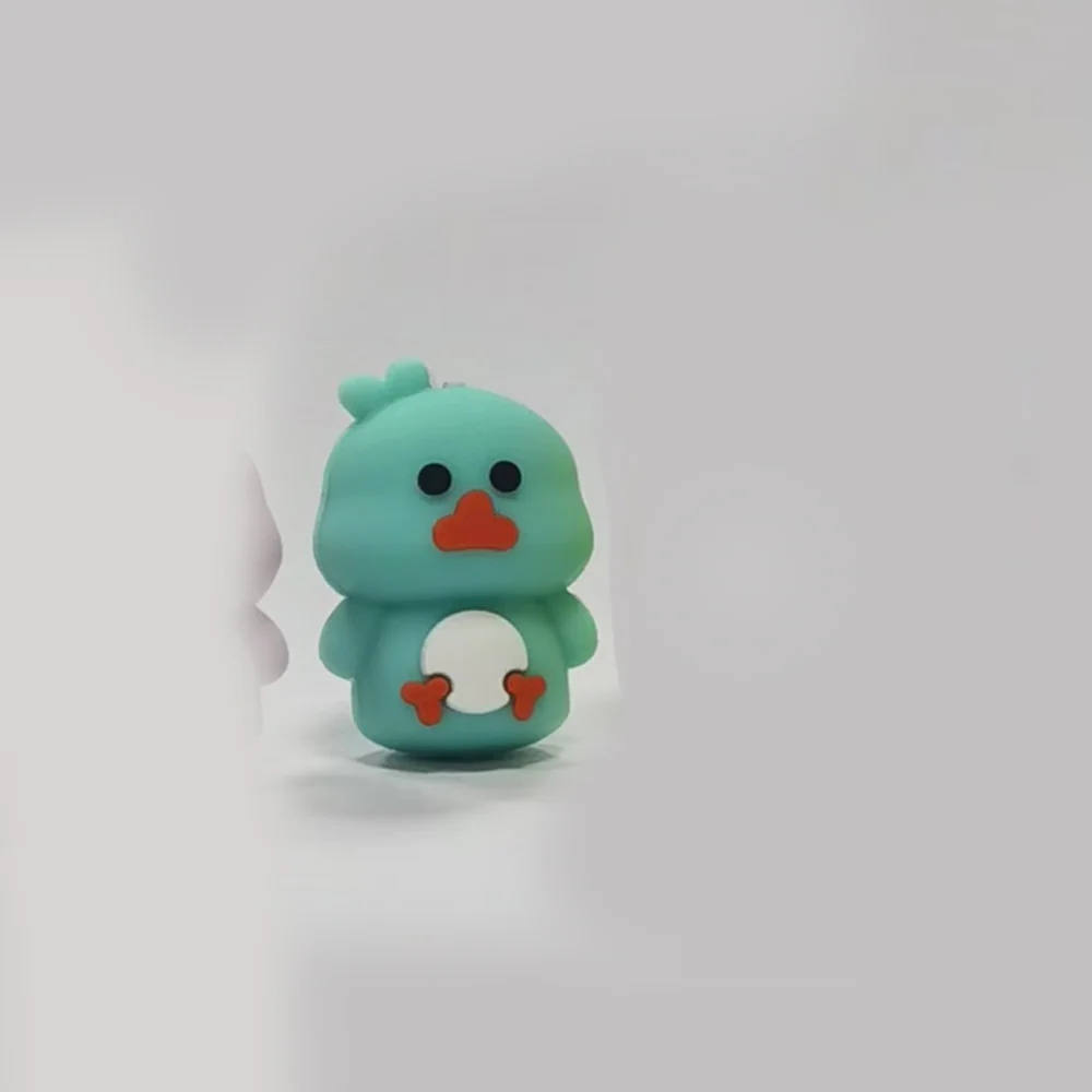 Wholesale 10pcs Cartoon 3D Cute chick duckling Silicone Beads